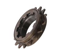 FUANA Roue libre 16T à vitesse unique pour vélo BMX, Ebike, pignon arrière Fixie compatible avec type impérial et métrique, argenté