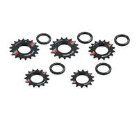 FUANA Roue libre de vélo à vitesse unique 14/15/16/17/18T pour remplacement de moyeu fileté, alliage d'aluminium 7075 usiné CNC, léger avec anneau de verrouillage kit de réparation de vélo