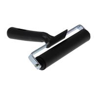 FUANA Rouleau en caoutchouc 6/10/15 cm avec poignée antidérapante pour gravure, scrapbooking, travaux manuels, décoration d'intérieur, noir, 15 cm