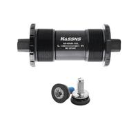 FUANA Roulement de pédalier de vélo de montagne avec coque de 73 mm, trou carré de 12,6 mm, joint étanche, pour cadre de 68 mm, longueurs d'arbre de 103 à 124,5 mm