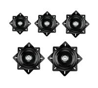 FUANA Roulements de plaque tournante carrée robuste de 12,7 à 20,3 cm en métal de rechange pour tabouret de bar, chaise, table à manger, canapé, ustensiles de cuisine