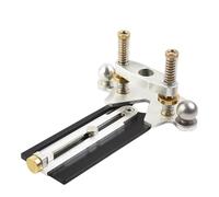 FUANA Routeur de trou sonore pour construction de guitare, outil de routage de rosace avec fonction de fraisage circulaire, compatible avec base de toupie de précision, kit de bricolage en métal
