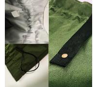 FUANA Sac à déjeuner isotherme en toile de grande capacité, avec cordon de serrage, pour le travail, l'école, l'extérieur, 21 x 30 cm
