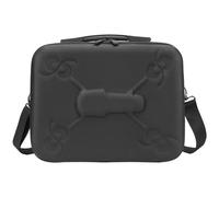 FUANA Sac de rangement à bandoulière pour DJI MINI 5 Pro, 34 x 26 x 12 cm, matériau PU et nylon, avec bandoulière, pour accessoires de drone, câble d'écouteurs noir/gris