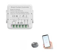 FUANA Smart WiFi Zigbee Module de commutateur de rideau RF pour application Tuya Smart Life, commande vocale compatible avec Alexa Google Home, minuterie pour moteur de volet roulant, Wi-Fi blanc +