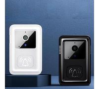 FUANA Sonnette intelligente pour Tuya M9, vidéo HD 1080p avec détection de mouvement, alarme PIR, vision nocturne, design étanche, interphone audio bidirectionnel, serrure de porte