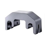 FUANA Sourdine de violon pour violon 4/4 et 1/2, silencieux d'entraînement en métal pour violonistes, argenté/doré/noir, compatible avec les modèles étudiants et professionnels, noir