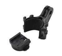 FUANA Support compteur kilométrique pour ordinateur Garmin - Support de guidon en alliage d'aluminium pour ordinateur de vélo et caméra de sport - Noir