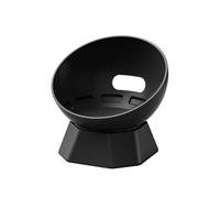 FUANA Support de bureau en silicone pour Echo Dot 5 et 4, compatible avec Alexa - Noir