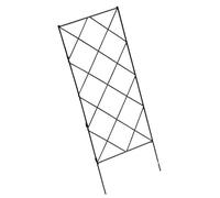 FUANA Support de fleurs d'extérieur en fer noir pour plantes grimpantes pour jardin, 20 cm x 53 cm