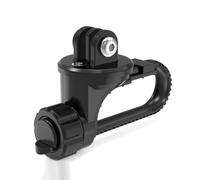 FUANA Support de guidon plat pour vélo - ABS pour support de vélo série - Adaptateur rond ou plat - Noir