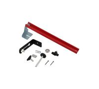 FUANA Support de niveau réglable en alliage d'aluminium avec adaptateur pour outils de mesure laser, montage stable pour la construction, la menuiserie et la rénovation de la maison, rouge, 400 mm x