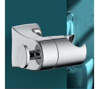 FUANA Support de pommeau de douche à main, perforateur pour support en acier inoxydable avec interface de 6,35 mm, support mural réglable pour la plupart des douches, argenté