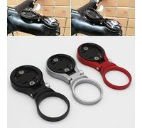 FUANA Support de potence de vélo pour Garmin Edge 200 500 510 520 800 810 820 1000 - En aluminium CNC - Compatible avec tige de 28,6 mm - Kit de réparation de vélo à angle réglable