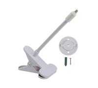 FUANA Support de serrage flexible pour TP-Link Tapo C200 C210 C220 C201 C202 C211, support de caméra en métal avec plaque de dégagement rapide, installation sans outils pour mur ou étagère, blanc