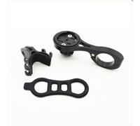 FUANA Support d'ordinateur de vélo pour guidon de 22,2 mm - Support en alliage d'aluminium avec pince de lumière et bande en caoutchouc pour Garmin Wahoo Bryton Cateye Kit de réparation de vélo