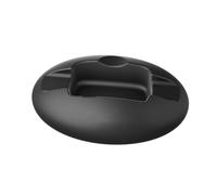 FUANA Support en silicone pour Insta360 X4/X5 avec protection anti-rayures et support de voiture stable à l'aide d'un ruban adhésif double face, câble d'écouteur noir