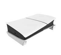FUANA Support horizontal pour PS5 Pro, édition disque et numérique, construction ABS, 8,7 x 5,1 x 26,2 cm, design peu encombrant pour configuration de jeu et câble d'écouteurs