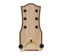 FUANA Support mural pour guitare avec support souple rotatif pour guitare, support en bois marron avec crochet en métal et trous pré-percés, 20,5 x 10 x 4,5 cm A