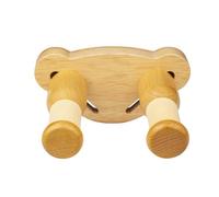 FUANA Support mural réglable pour guitare électrique, classique, folk, ukulélé et violon - Support en bois marron avec rembourrage de protection, 66 mm de largeur, 170 x 130 x 83 mm