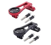 FUANA Support réglable pour caméra de vélo et phare pour Garmin Edge 20/25/200/500/510/520/800/810/820/1000/1030/Touring, alliage d'aluminium 6061 usiné CNC, compatible avec boulons de tige de moins