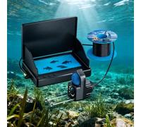 FUANA Système de pêche sous-marine IPS, objectif grand angle, détecteur de poissons, mer, glace, étang, rivière, transparent, construction en métal ABS