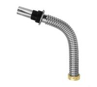 FUANA Tuyau d'évacuation flexible pour évier - Kit de bonde extensible - 40 cm/60 cm - Siphon d'évier en acier inoxydable pour lavabo, cuisine, salle de bain (40 cm)