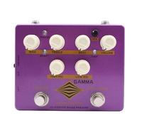 FUANA Ultra Bass Distortion Préampli avec égaliseur 6 bandes et sortie casque pour une pratique silencieuse, design compact en métal avec émulation d'armoire, violet