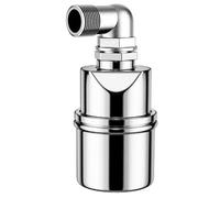 FUANA Vanne à flotteur en acier inoxydable 304 pour réservoirs, tours, piscines, réservoirs, systèmes solaires, accessoires argentés