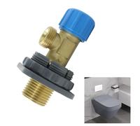 FUANA Vanne d'angle encastrée de rechange pour réservoir de toilette Geberit, robinet d'arrêt en laiton 3/8" pour serrure de porte 21245 8/240269001/240.189269752.001