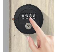 FUANA Verrou à mot de passe pour tiroirs et armoires - Tailles 20 mm 30 mm, ABS résistant à la rouille imperméable avec clé de secours et changeur de code pour une installation facile de serrure de