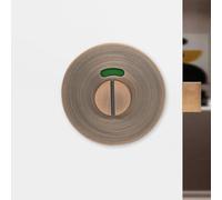 FUANA Verrou de porte indicateur rouge et vert pour salle de bain, chambre à coucher, étude, construction en alliage de zinc avec noyau de cuivre serrure de porte