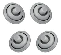 FUANA W6093109502 Lot de 4 joints d'étanchéité en silicone pour autocuiseur WMF Perfect Plus Gris Passe au lave-vaisselle