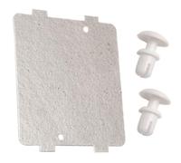 FUANA WB39X10034 Couvercle de guide d'ondes pour micro-ondes GE avec 2 boutons de verrouillage, pièce de rechange en mica épais de 0,6 mm, compatible avec les modèles multi-marques