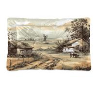 Fuauuyl Farm Animals1 - Tapis de lit doux pour chien, lavable en machine avec fond antidérapant pour chien, 61 x 45,7 cm