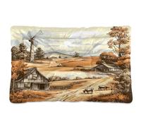 Fuauuyl Farm Animals3 - Tapis de lit doux pour chien, lavable en machine avec fond antidérapant pour chien, 61 x 45,7 cm