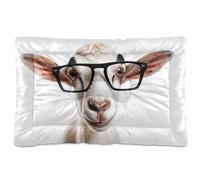 Fuauuyl Goats Wear - Tapis de lit doux pour chien - Lavable en machine - Avec fond antidérapant - 61 x 45,7 cm