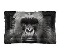 Fuauuyl Gorilla Portraits - Tapis de lit doux pour chien - Lavable en machine avec fond antidérapant pour chien - 61 x 45,7 cm
