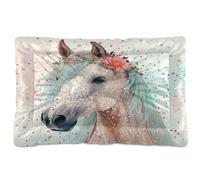 Fuauuyl Horse4 - Tapis de lit doux pour chien, lavable en machine, avec fond antidérapant pour chien, 61 x 45,7 cm