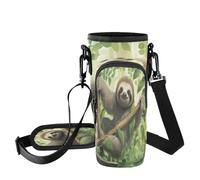 Fuauuyl Sloth on The Branch Sac de transport léger pour gobelet de voiture de 1,2 l avec sangle réglable et poche à fermeture éclair, léger pour randonnée, camping, b, Taille unique, Organiseur de sac
