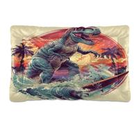 Fuauuyl Tapis de lit doux en forme de planche de surf pour chien - Lavable en machine avec fond antidérapant pour chien - 61 x 45,7 cm