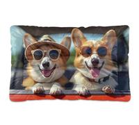 Fuauuyl Tapis de lit doux pour chien mignon - Lavable en machine - Avec fond antidérapant - 61 x 45,7 cm