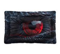 Fuauuyl Tapis de lit doux pour chien motif yeux de dragon - Lavable en machine - Avec fond antidérapant - 61 x 45,7 cm