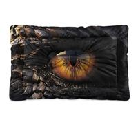 Fuauuyl Tapis de lit doux pour chien motif yeux de dragon - Lavable en machine - Avec fond antidérapant - 61 x 45,7 cm
