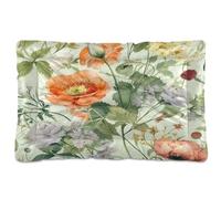 Fuauuyl Wild Flowers Tapis de lit doux pour chien lavable en machine avec fond antidérapant pour chien - 61 x 45,7 cm
