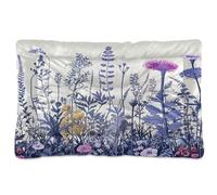 Fuauuyl Wildflowers8 - Tapis de lit doux pour chien - Lavable en machine avec fond antidérapant pour chien - 61 x 45,7 cm
