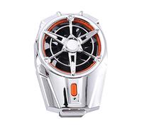 Fubdnefvo Mini ventilateur universel, refroidisseur, turbo ouragan, refroidisseur, modèle de batterie, argent galvanisé