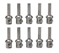 FUBESK Adaptateur de perceuse en métal pour brosse de nettoyage de cheminée, finition galvanisée pour perceuse électrique, lot de 1 ou 10