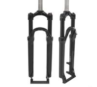FUBESK Alliage d'aluminium pour fourche de suspension de vélo avec fonction de verrouillage mécanique, réglable pour rebond doux et dur, mécanisme de contrôle des épaules, manipulation précise, gris