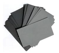 FUBESK Assortiment de 70 papiers abrasifs humides et secs, grain 600 à 2500, 14 x 8 cm, pour polissage automobile, meubles et électronique